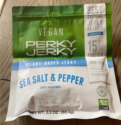 Sea Salt & Pepper Plant-Based Jerky, Sea Salt & Pepper