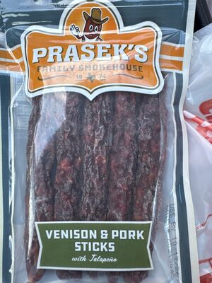 Venison & Pork Sticks With Jalapeno, Venison & Pork With Jalapeno