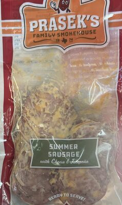 Pork & Beef Summer Sausage With Cheese & Jalapeno, Pork & Beef With Cheese & Jalapeno