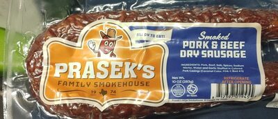 Smoked Pork & Beef Dry Sausage, Smoked Pork & Beef