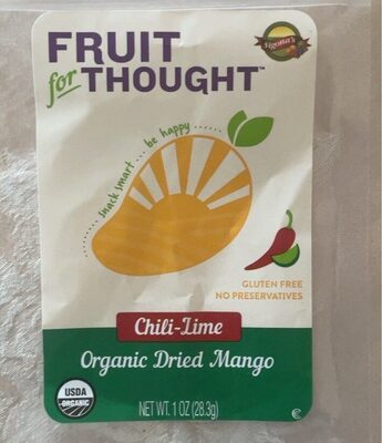 Chili-Lime Organic Dried Mango, Chili-Lime