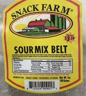 Sour Mix Belt Candy, Sour Mix Belt