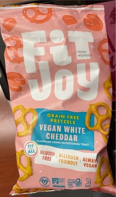 Vegan White Cheddar Flavored Grain Free Pretzels, Vegan White Cheddar