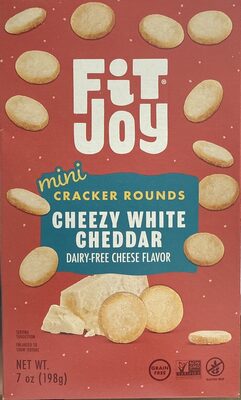 Cheezy White Cheddar Grain Free Cracker Rounds, Cheezy White Cheddar