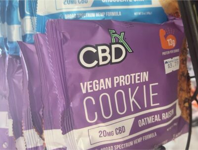 Oatmeal Raisin Protein Hemp Cookie, Oatmeal Raisin