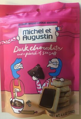 Dark Chocolate And A Pinch Of Sea Salt Shortbread Cookie Squares, Dark Chocolate And A Pinch Of Sea Salt