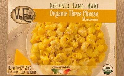 Organic Hand-Made Three Cheese Macaroni, Three Cheese