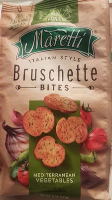 Mediterranean Vegetables Italian Style Bruschette Chips, Mediterranean Vegetables