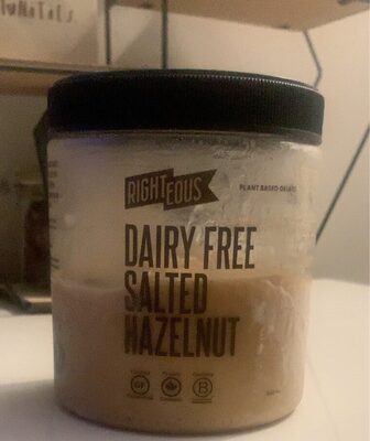 Salted Hazelnut Dairy Free Plant Based Gelato, Salted Hazelnut