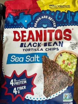Sea Salt Black Bean Tortilla Chips, Sea Salt Black Bean