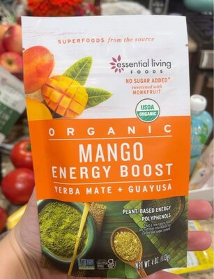 Yerba Mate + Guayusa Organic Mango Energy Boost, Yerba Mate + Guayusa