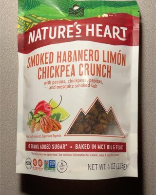 Smoked Habanero Limon Chickpea With Pecans, Chickpeas, Pepitas, And Mesquite Smoked Salt Crunch, Smoked Habanero Limon Chickpea