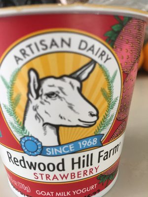 Strawberry Whole Goat Milk Yogurt, Strawberry