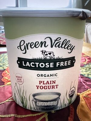 Plain Lactose Free Organic Whole Milk Yogurt, Plain