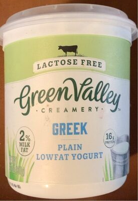 Plain Lactose Free Greek Lowfat Yogurt, Plain