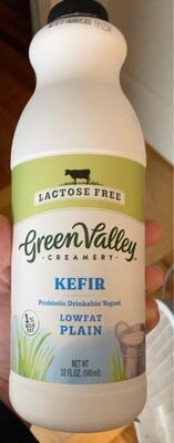 Plain Lactose Free Lowfat Kefir Probiotic Drinkable Yogurt, Plain