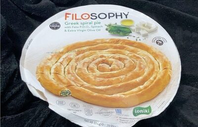 Feta P.D.O. Spinach & Extra Virgin Olive Oil Greek Spiral Pie