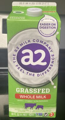 Grass Fed Whole Milk