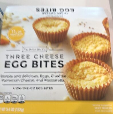 Three Cheese On-The-Go Egg Bites, Three Cheese