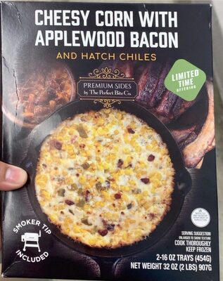 Cheesy Corn With Applewood Bacon And Hatch Chiles, Cheesy Corn With Applewood Bacon