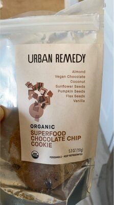Organic Superfood Chocolate Chip Cookie, Chocolate Chip