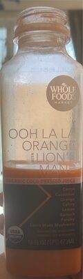 Ooh La La Orange With Lion's Mane Organic Cold-Pressed Juice, Ooh La La Orange Elion's Mane