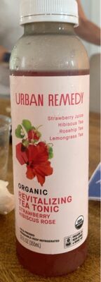 Strawberry Hibiscus Rose Organic Revitalizing Tea Tonic, Strawberry Hibiscus Rose