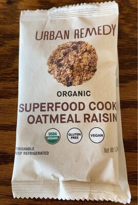 Oatmeal Raisin Organic Superfood Cookie, Oatmeal Raisin