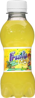 Fruity King, Caffeine Free Mini Soda, Pineapple, Pineapple