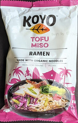 Tofu Miso Ramen Noodles, Tofu Miso