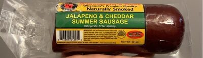 Jalapeno & Cheddar Summer Sausage, Jalapeno & Cheddar