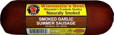 Smoked Garlic Summer Sausage, Smoked Garlic