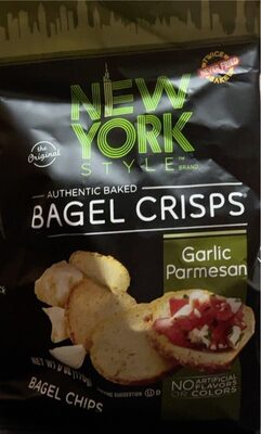 Garlic Parmesan Bagel Crisps, Garlic Parmesan