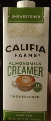 Unsweetened Almondmilk Creamer, Unsweetened