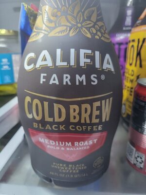 Medium Roast Cold Brew Black Coffee, Medium Roast