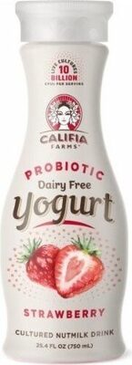 Strawberry Probiotic Yogurt Cultured Nutmilk Drink, Strawberry