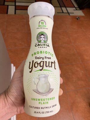 Unsweetened Plain Probiotic Yogurt Cultured Nutmilk Drink, Unsweetened Plain