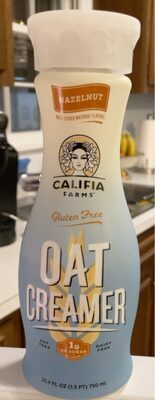 Hazelnut Flavored Oat Creamer, Hazelnut