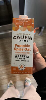 Pumpkin Spice Oat Flavor Barista Blend With Oatmilk, Pumpkin Spice Oat