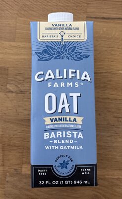 Vanilla Barista Blend With Oatmilk, Vanilla