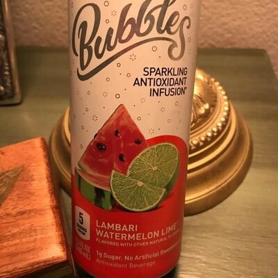 Sparkling Antioxidant Infusion Beverage, Lambari Watermelon Lime