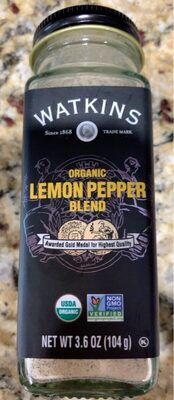 Lemon Pepper Organic Blend, Lemon Pepper