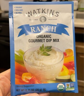 Ranch Organic Gourmet Dip Mix, Ranch