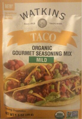Mild Taco Organic Gourmet Seasoning Mix, Mild Taco