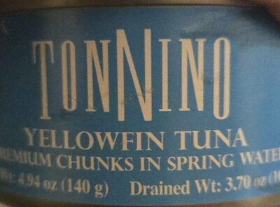 Yellowfin Tuna Premium Chunks In Spring Water, Yellowfin Tuna