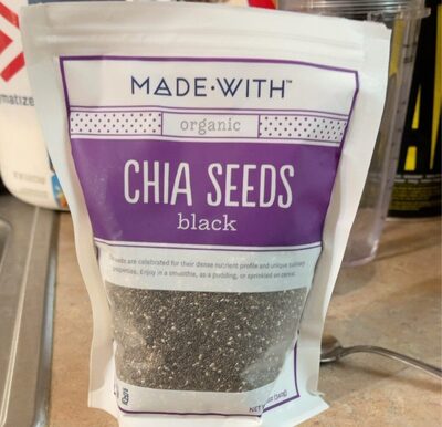 Black Organic Chia Seeds, Black