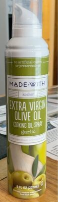 Garlic Flavor Extra Virgin Olive Oil Cooking Oil Spray, Garlic