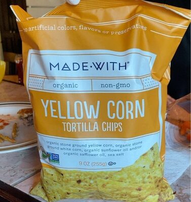 Organic Yellow Corn Tortilla Chips, Yellow Corn