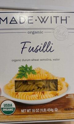 Organic Pasta, Fusilli
