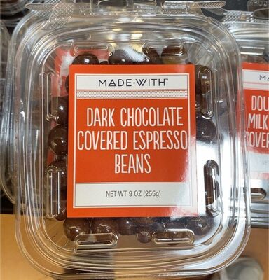 Dark Chocolate Covered Espresso Beans, Dark Chocolate